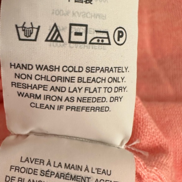 J. Crew Italian Cashmere V Neck Lightweight Pullover Sweater size Medium - Picture 12 of 16